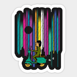 Vespa T-shirt Sticker